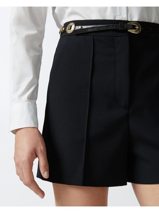 PINKO PINKO Pantaloncini di tessuto Singapore shorts Nero Regular Fit
