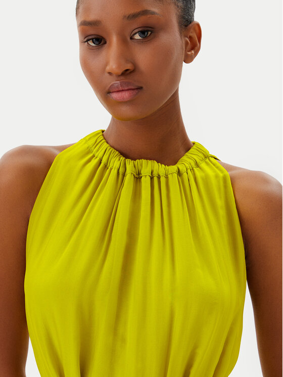 Haveone Haveone Rochie de vară AFF-N004 Verde Loose Fit