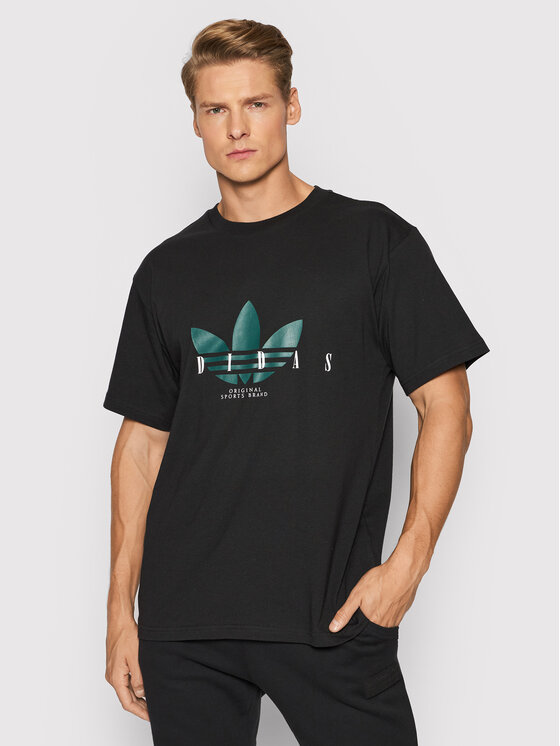 T-shirt Trefoil Script H31329 Nero Regular Fit
