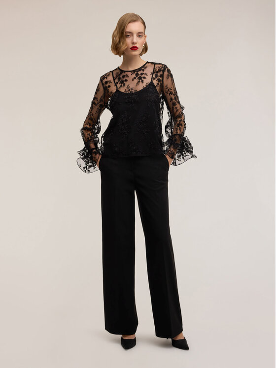 Motivi Motivi Blusa 2808W000756N033 Nero Regular Fit