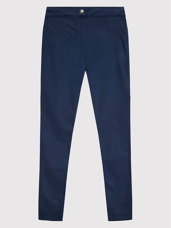 United Colors Of Benetton Bavlnené nohavice 4AU0CE00Q Tmavomodrá Skinny Fit
