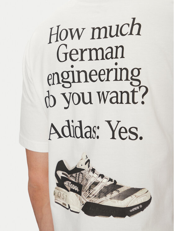 adidas adidas T-shirt German Engineering Graphic JP1527 Bijela Regular Fit