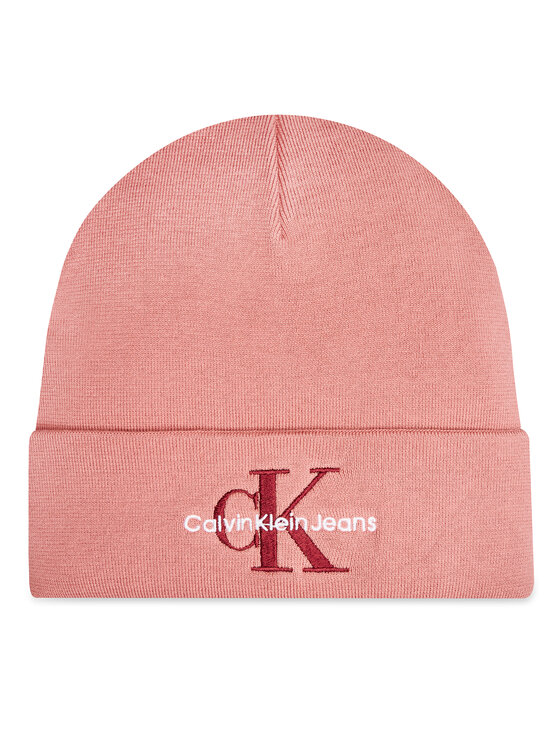 Căciulă Calvin Klein Mono Logo Embro K60K612668 Roz