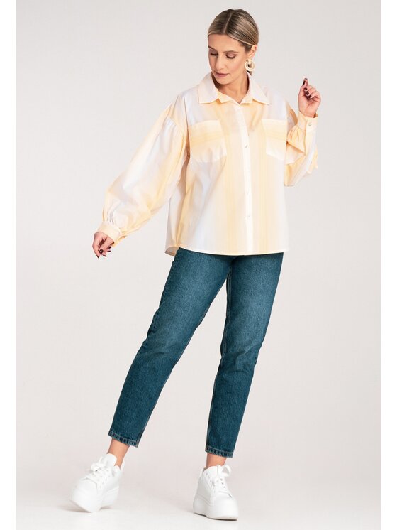 FIGL FIGL Camicia M1144 Giallo Oversize