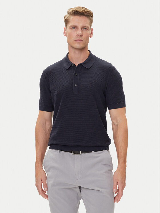 BOSS BOSS Polokošeľa H-Iannotti 50543148 Tmavomodrá Regular Fit