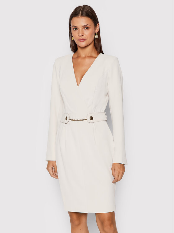 Abito da cocktail Weekend 1BGK01 9529Z Beige Slim