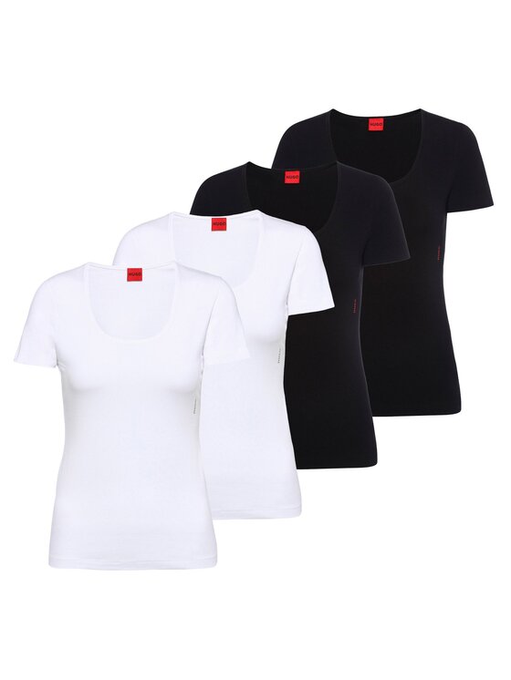HUGO HUGO Komplet t-shirtów 27058 Czarny Slim Fit