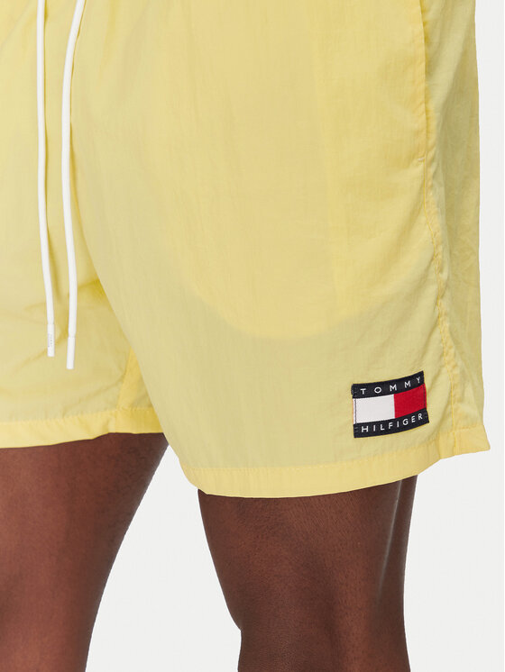 Tommy Hilfiger Tommy Hilfiger Szorty kąpielowe UM0UM03455 Żółty Regular Fit