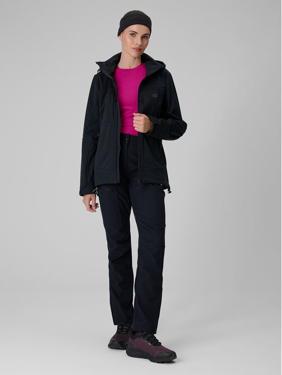 4F 4F Kurtka outdoor TACTICAL LINE Czarny Regular Fit