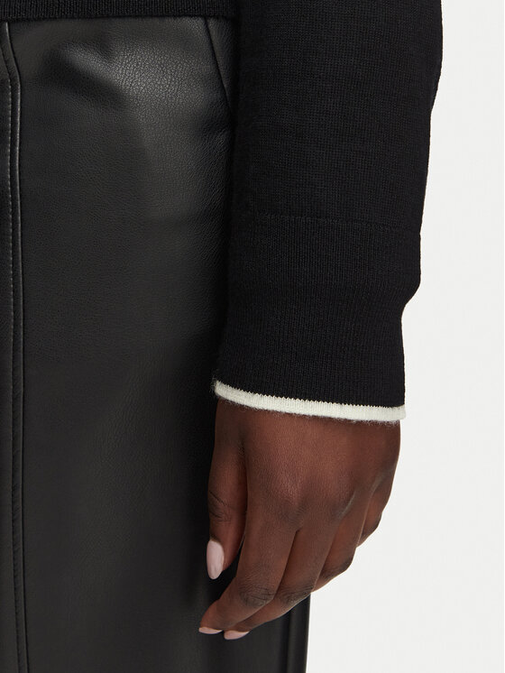 KARL LAGERFELD KARL LAGERFELD Kardigan B3W18038 Czarny Regular Fit