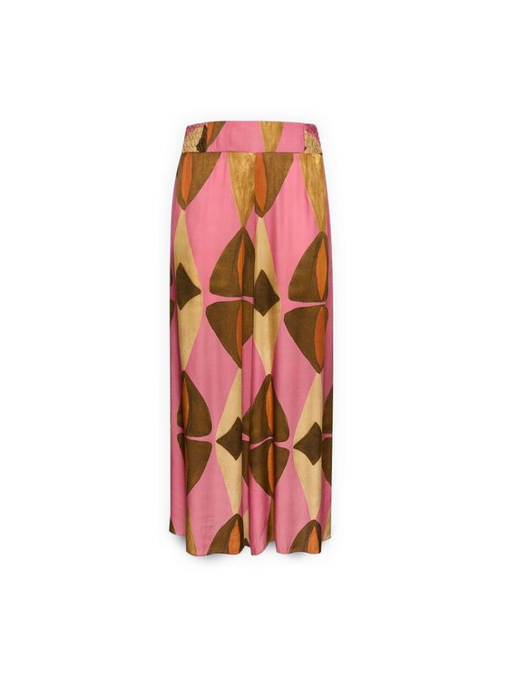 Elena Mirò Elena Mirò Spodnie materiałowe P029Z000251N001 Różowy Flared Fit