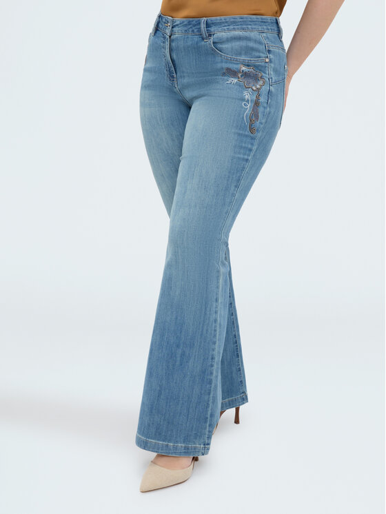 Fiorella Rubino Fiorella Rubino Jeans P464T305308N024 Blu Flare Fit