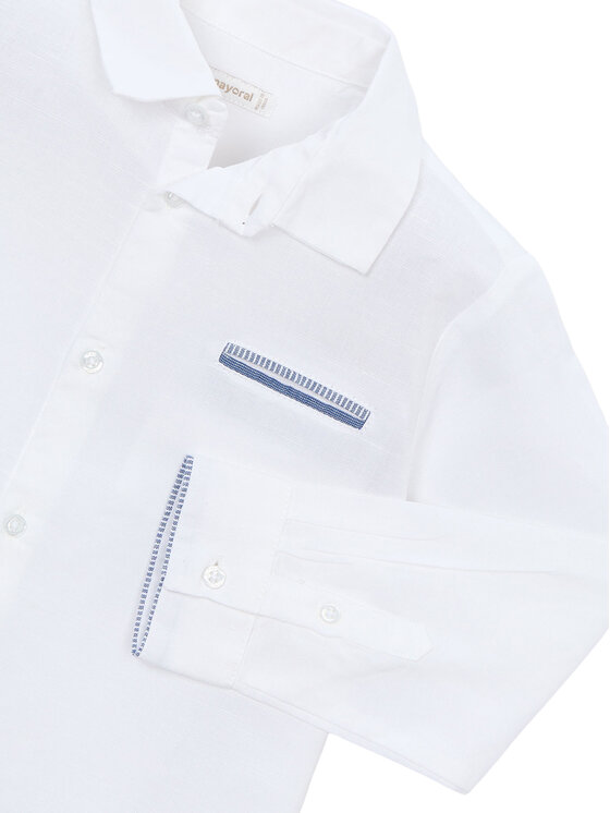 Mayoral Mayoral Camicia 3117 Bianco Regular Fit