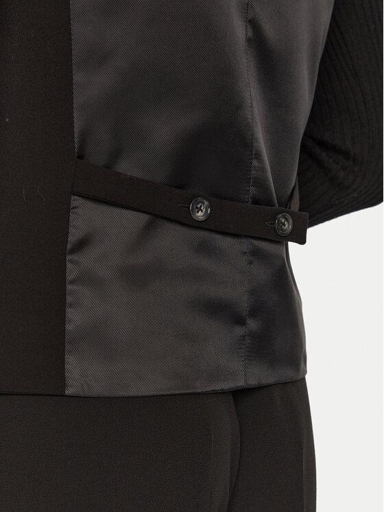 ACCESS FASHION ACCESS FASHION Kamizelka 44-2123-118 Czarny Regular Fit