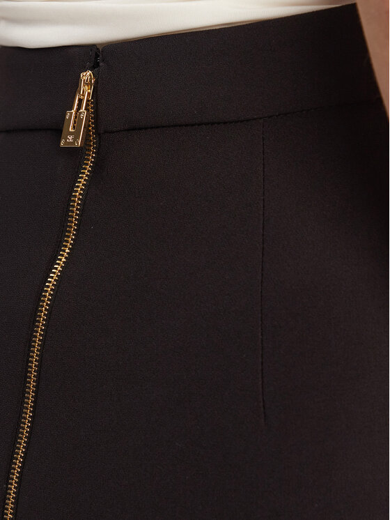 Elisabetta Franchi Elisabetta Franchi Pouzdrová sukně GO-137-56E2-V320 Černá Regular Fit