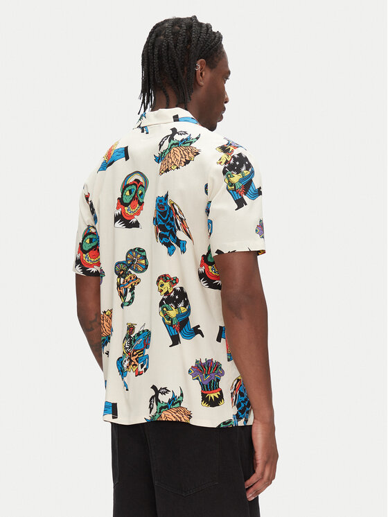 Volcom Volcom Košeľa Bob Mollema A0412513 Écru Boxy Fit