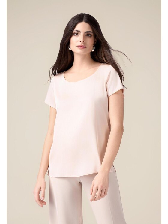 Oltre Oltre Blusa 2421R002970N006 Rosa Regular Fit