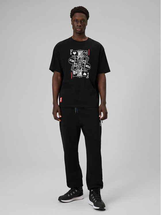 4F 4F T-Shirt FOB Czarny Loose Fit