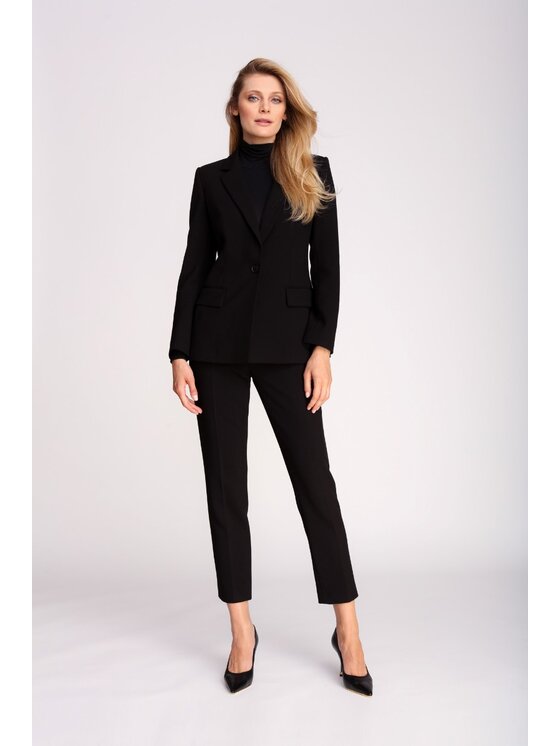 La Mania La Mania Pantalone da abito ROXIE 2 Nero Classic Fit