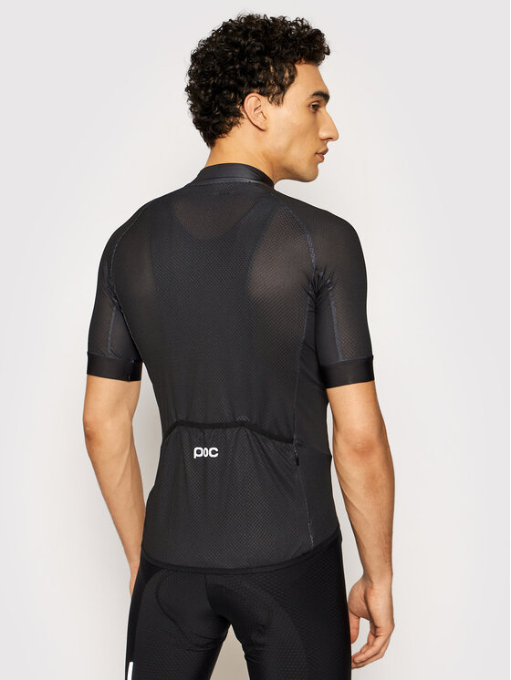 POC POC Cyklistické tričko Essential Road Logo 58131 Čierna Slim Fit