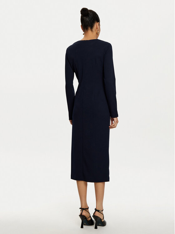 Joseph Ribkoff Joseph Ribkoff Sukienka koktajlowa 243308 Granatowy Slim Fit