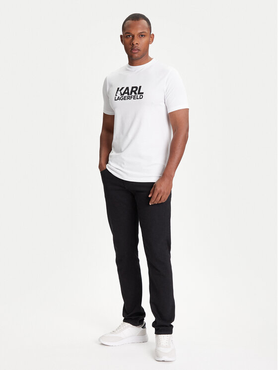 KARL LAGERFELD KARL LAGERFELD Póló 755087 553235 Fehér Regular Fit