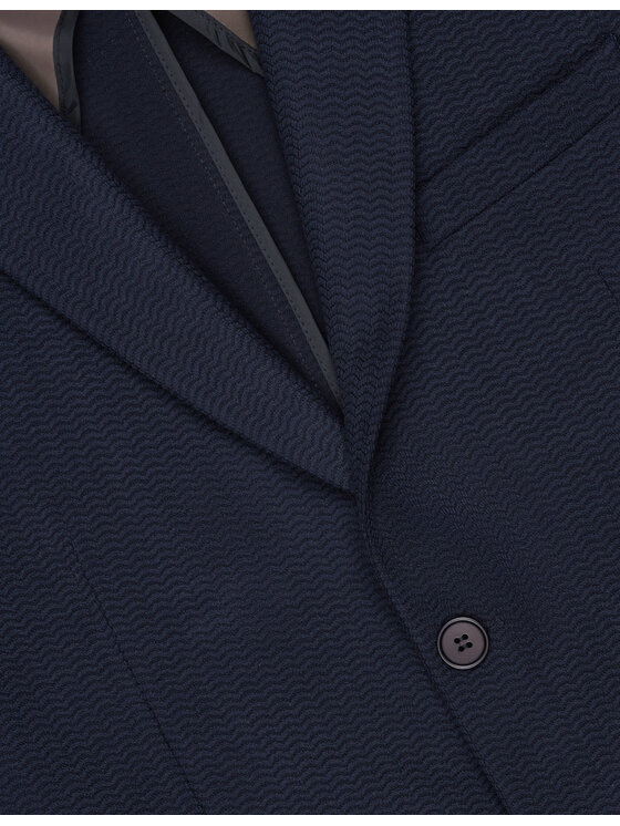 Borgio Borgio Marynarka reggello Granatowy Slim Fit
