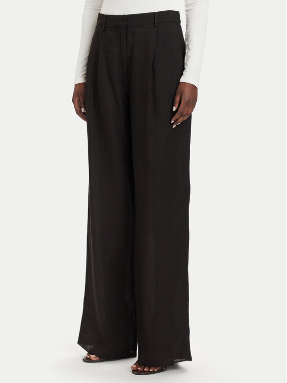 Marella Marella Stoffhose Solista 2613131114 Schwarz Relaxed Fit