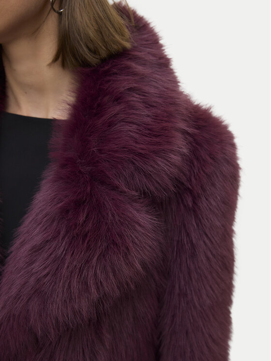 Vero Moda Vero Moda Pelzmantel Nora 10336482 Violett Regular Fit