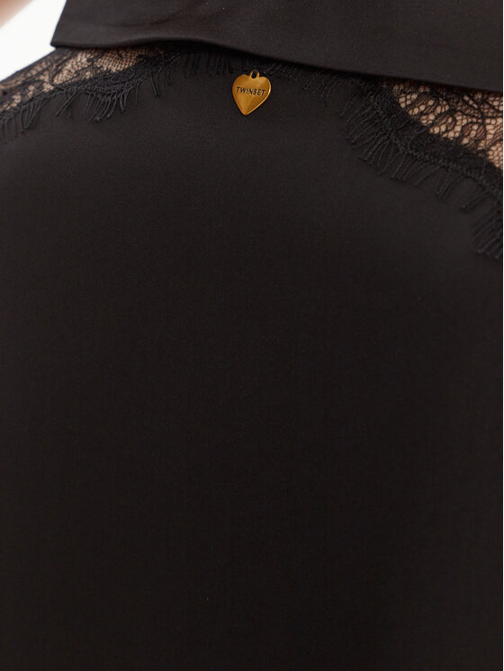 TWINSET TWINSET Риза 252LL2TBB Черен Regular Fit