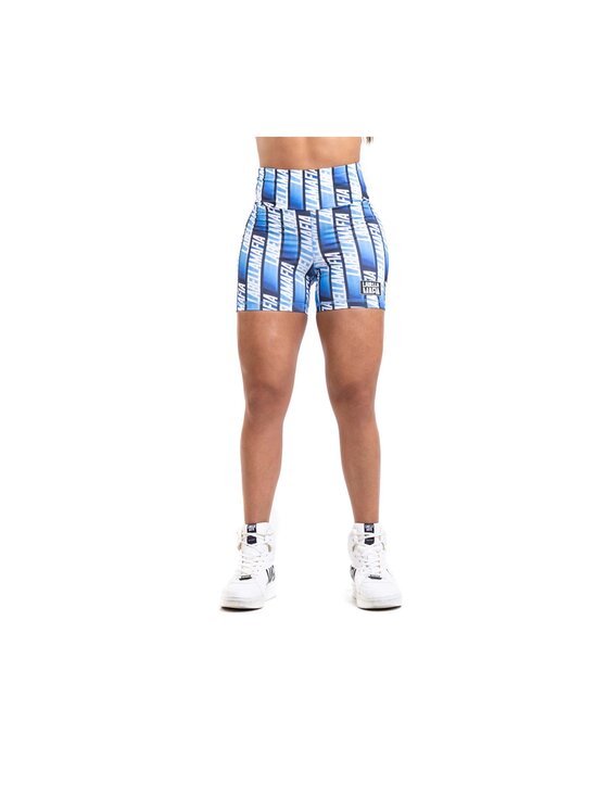 Szorty sportowe, rozmiar S, Niebieskie, SHORTS HARDCORE STAMPED