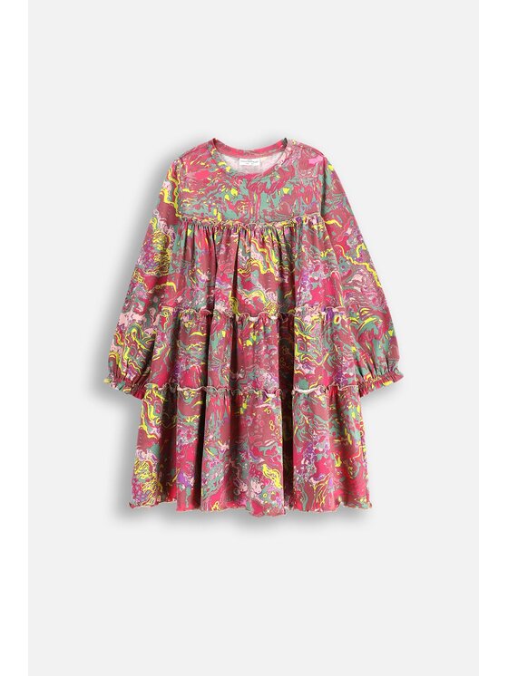 Coccodrillo Coccodrillo Sukienka WC5129101DGK-022 Kolorowy Regular Fit