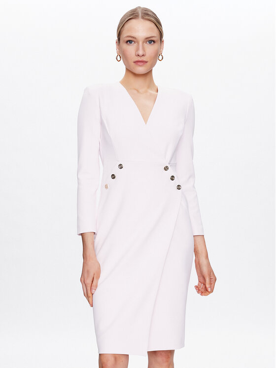 PINKO Pinko Koktel haljina Misiones 100519 A0HC Ružičasta Regular Fit
