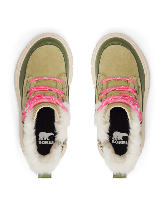 Sorel Sorel Śniegowce Explorer™III Lace Wp 2088511327 Zielony