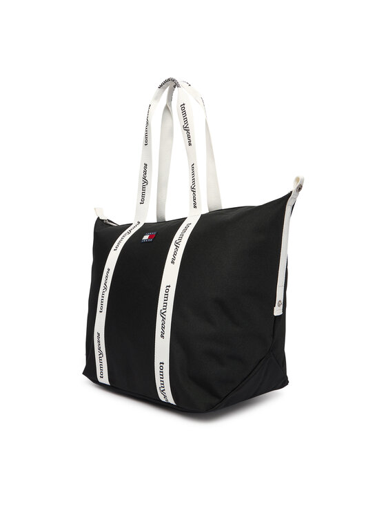 Tommy Hilfiger Tommy Hilfiger Ročna torba Tjw Ess Daily Tote AW0AW18461 Črna