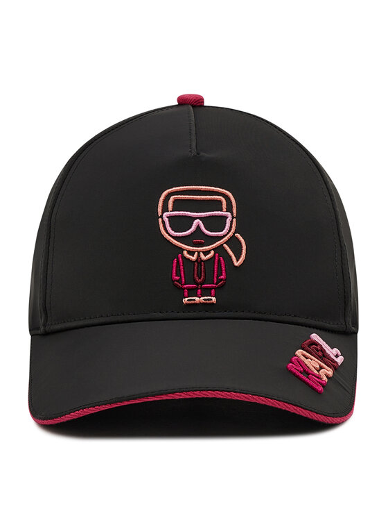 KARL LAGERFELD KARL LAGERFELD Czapka z daszkiem 215W3408 Czarny