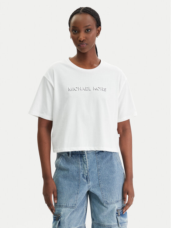 MICHAEL Michael Kors Tricou MR651Z797J Alb Regular Fit | Modivo.ro