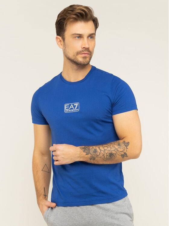 EA7 Emporio Armani EA7 Emporio Armani Marškinėliai 8NPT11 PJNQZ 1570 Mėlyna Regular Fit