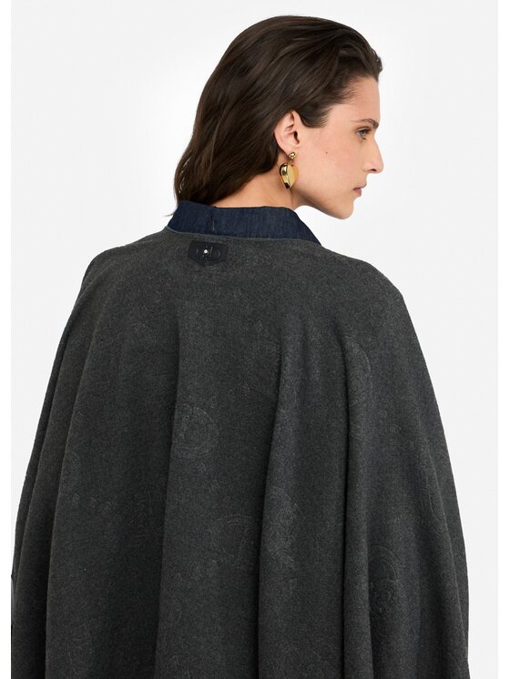 Liu Jo Liu Jo Poncho 2F5034T030071502 Grigio Regular Fit