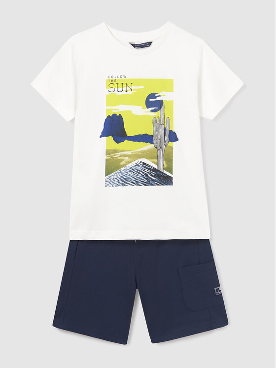 Mayoral Mayoral Sada T-shirt a šortky 6654 Barevná