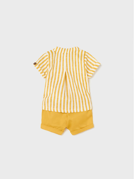 Mayoral Mayoral Набір сорочка і шорти з текстилю 1265 Жовтий Regular Fit