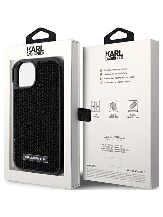 KARL LAGERFELD KARL LAGERFELD Etui na telefon iPhone 15 Czarny