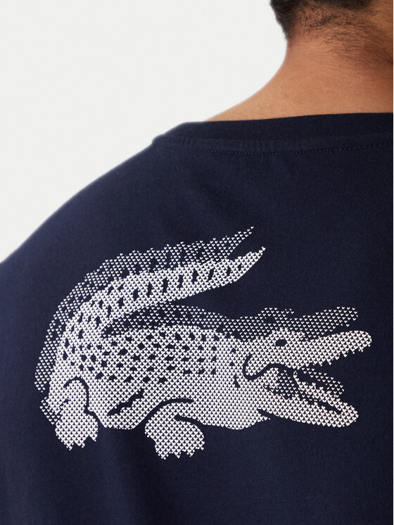 Lacoste Lacoste T-Shirt TH0003 Tmavomodrá Regular Fit