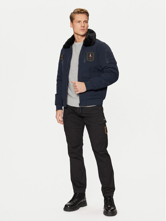 Aeronautica Militare Aeronautica Militare Bomber 242AB2106CT3151 Blu scuro Regular Fit