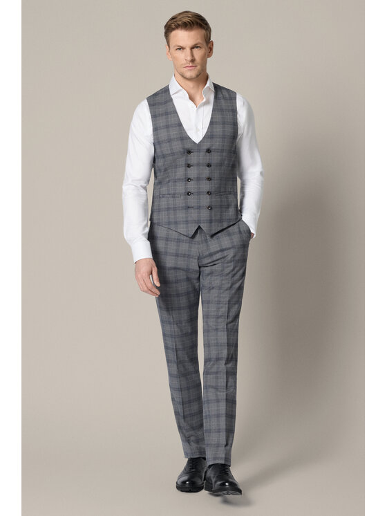 Lancerto Lancerto Kamizelka Almaden KA073126000006 Szary Regular Fit