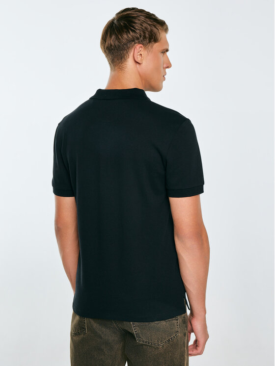 BIG STAR BIG STAR Polo LIVIER Czarny Basic Fit