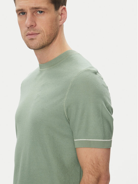BOSS BOSS Pulover Jianfranco 50537642 Verde Regular Fit