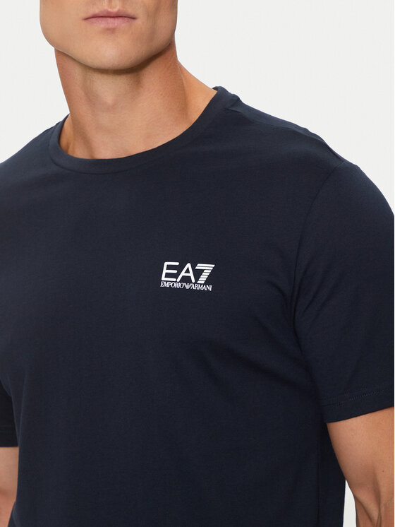 EA7 EMPORIO ARMANI クルーネック Tシャツ 8npt25-pjvpz EA7 Emporio Armani T-Shirt 8NPT25 PJVPZ 1562 Tmavomodrá