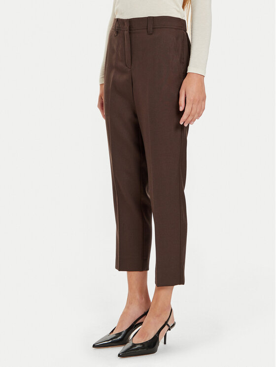 Marella Marella Pantaloni chino Lazzara 2423136075 Marrone Slim Fit