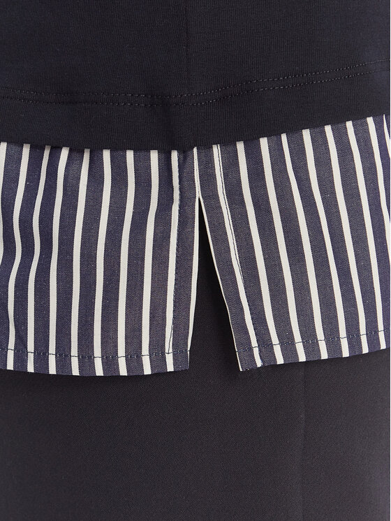 Luisa Spagnoli Luisa Spagnoli Tricou Baiadera 543155 Bleumarin Regular Fit